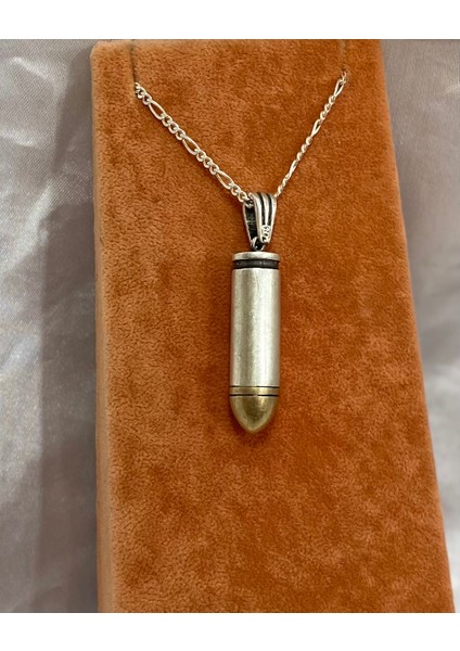 Mer mi Modeli Gümüş Erkek Kolyesi