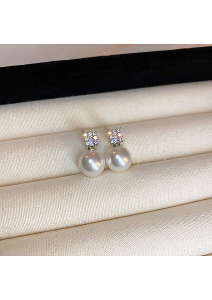 Yeni Fransız Retro Inci Geometrik Küpe Atılı Moda Mizaç Küpe Niş Işık Lüks Broş Takı (Yurt Dışından)