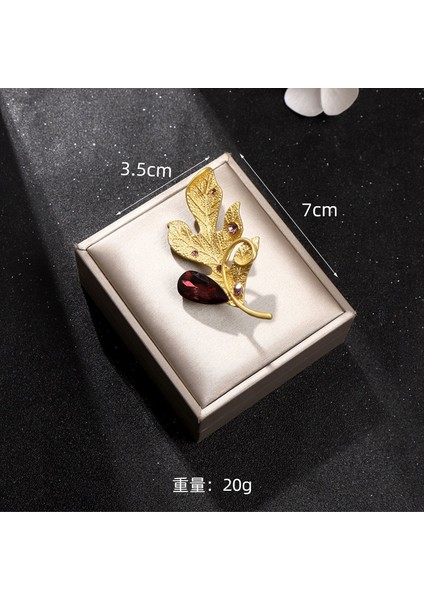 Yeni Retro Yüksek Dereceli Broş Klasik Mizaç Niş Tasarım Zarif Iğne Edebi Retro Tarzı Aksesuarlar (Yurt Dışından)