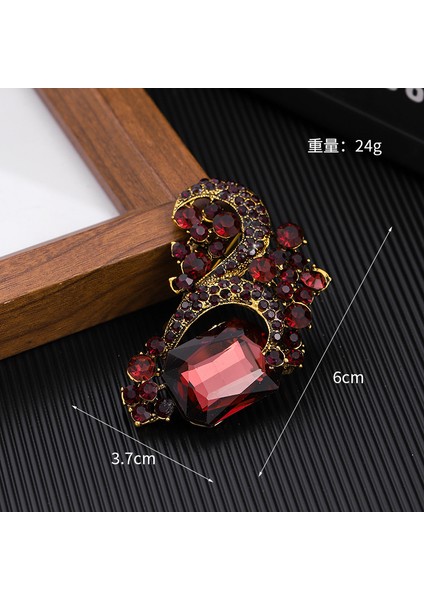 Yeni Retro Yüksek Dereceli Broş Klasik Mizaç Niş Tasarım Zarif Iğne Edebi Retro Tarzı Aksesuarlar (Yurt Dışından)