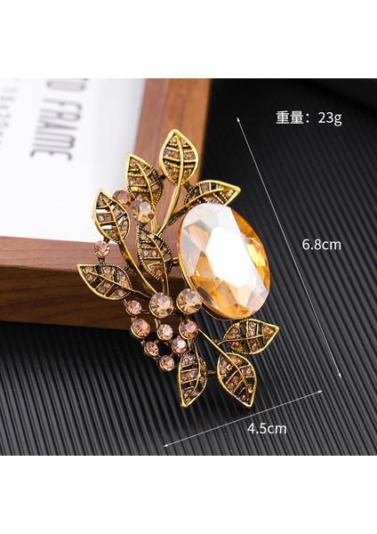 Yeni Retro Yüksek Dereceli Broş Klasik Mizaç Niş Tasarım Zarif Iğne Edebi Retro Tarzı Aksesuarlar (Yurt Dışından)