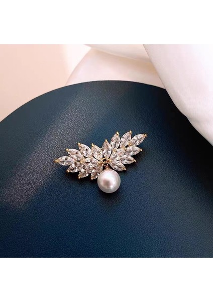Yeni Inci Broş Kıdemli Pin Tüy Yağ Damlası Kakma Elmas Korsaj Karikatür Taklidi Broş Aksesuarları Dıy Sınıf Mücevher (Yurt Dışından)