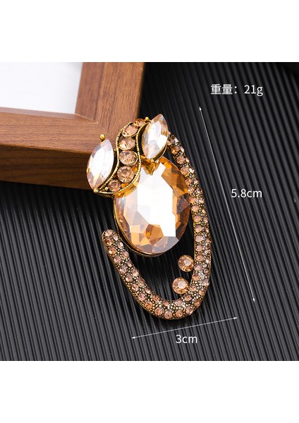 Yeni Retro Yüksek Dereceli Broş Klasik Mizaç Niş Tasarım Zarif Iğne Edebi Retro Tarzı Aksesuarlar (Yurt Dışından)