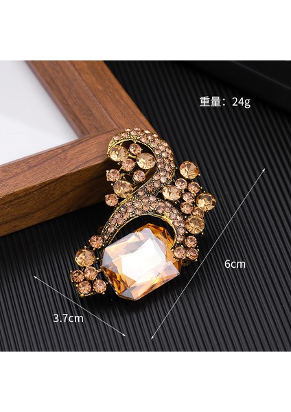 Yeni Retro Yüksek Dereceli Broş Klasik Mizaç Niş Tasarım Zarif Iğne Edebi Retro Tarzı Aksesuarlar (Yurt Dışından)