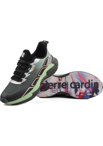 Pierre Cardin PCI-11052 M Siyah-Yeşil Memory Step Erkek Spor Ayakkabı