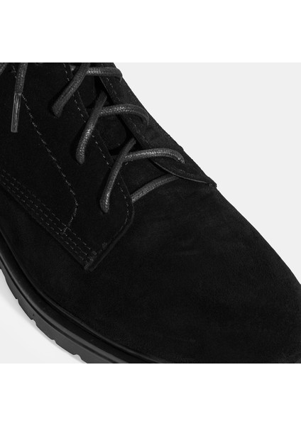 Kadın Siyah Bağcık Detaylı Süet Bot