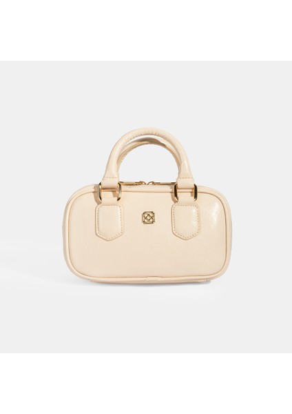 Kadın Ten Omuz Askılı Mini El Çantası