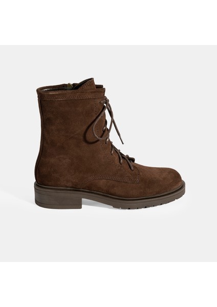 Kadın Kahve Bağcık Detaylı Süet Bot fiyatları