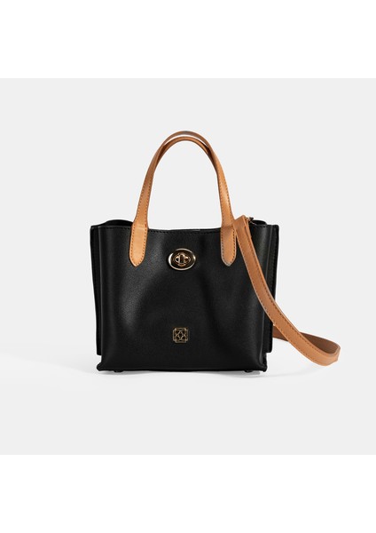 Kadın Siyah Omuz Askılı Mini El Çantası