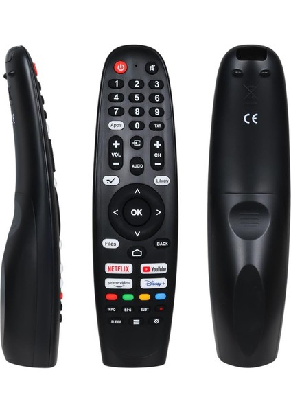 Strong - Fobem Ses Komutsuz Wholeos Netflix-Youtube-Prime Video-Disney Plus Tuşlu LCD LED Tv Kumandası