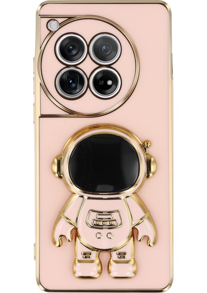 Oneplus 12 5g Astronot Gizli Ayaklı Galvanik Yumuşak Tpu Telefon Kılıfı (Yurt Dışından)