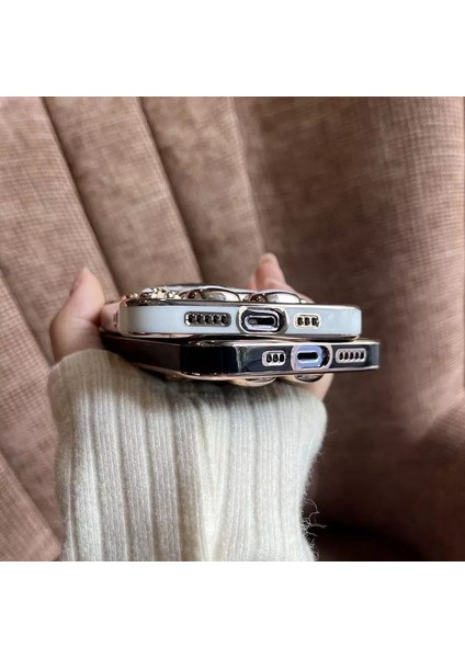 iPhone 15 Pro Elektrokaplama Tpu Astronotlar Gizli Braketli Telefon Kılıfı (Yurt Dışından) fırsatları