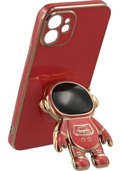iPhone 12 Astronot Gizli Ayaklı Galvanik Yumuşak Tpu Telefon Kılıfı (Yurt Dışından) fırsatları