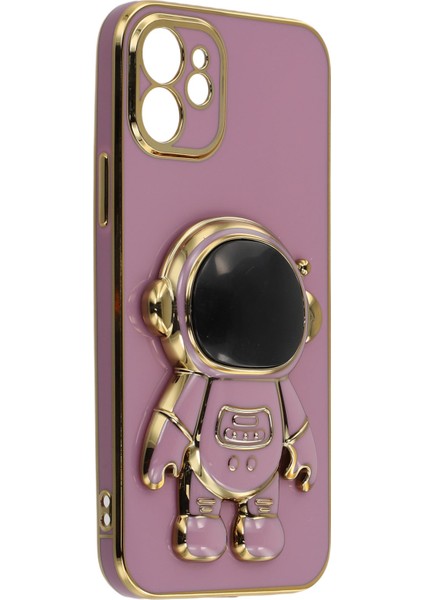 iPhone 12 Astronot Gizli Ayaklı Galvanik Yumuşak Tpu Telefon Kılıfı (Yurt Dışından) modelleri