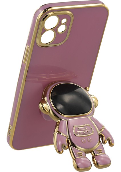 iPhone 12 Astronot Gizli Ayaklı Galvanik Yumuşak Tpu Telefon Kılıfı (Yurt Dışından) fırsatları