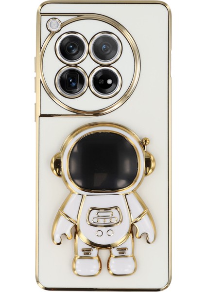 Oneplus 12 5g Astronot Gizli Ayaklı Galvanik Yumuşak Tpu Telefon Kılıfı (Yurt Dışından)