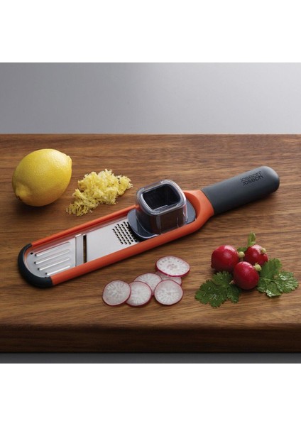 Handi-Grate™ 2'si 1 Arada Mini Rende ve Dilimleyici Turuncu modelleri