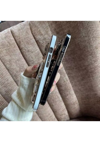 iPhone 12 Pro Elektrokaplama Yumuşak Tpu Telefon Kılıfı Astronot Gizli Ayak (Yurt Dışından) fırsatları