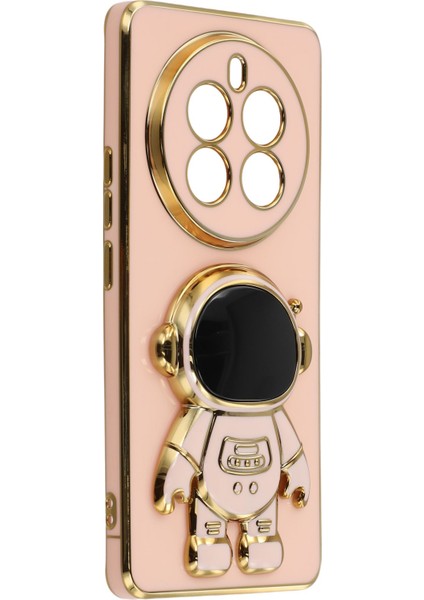 Realme 12 Pro 5g / 12 Pro+ 5g Elektrokaplama Yumuşak Tpu Telefon Kılıfı ve Astronot Gizli Ayaklığı (Yurt Dışından) modelleri