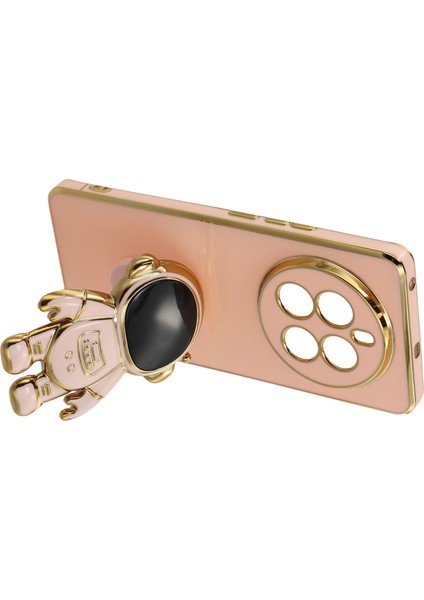 Realme 12 Pro 5g / 12 Pro+ 5g Elektrokaplama Yumuşak Tpu Telefon Kılıfı ve Astronot Gizli Ayaklığı (Yurt Dışından) indirimleri