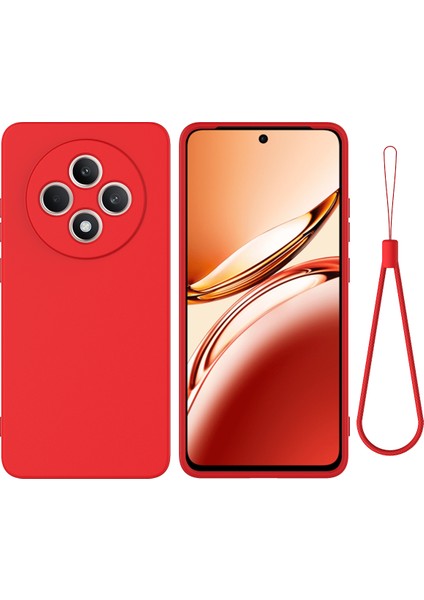 Oppo RENO11 Fs 5g Düşmeye Karşı Sıvı Silikon Telefon Kılıfı ve Kayışı (Yurt Dışından)