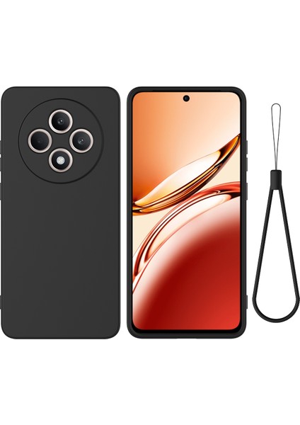 Oppo RENO11 Fs 5g Sıvı Silikon Çizilmez Telefon Kılıfı ve El Kayışı (Yurt Dışından)