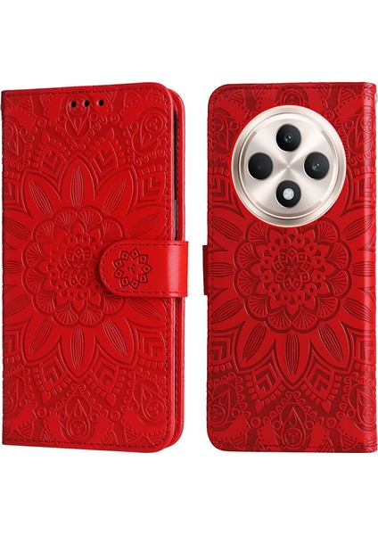 Oppo RENO11 Fs 5g Telefon Deri Kılıfı ve Manyetik Toka (Yurt Dışından)