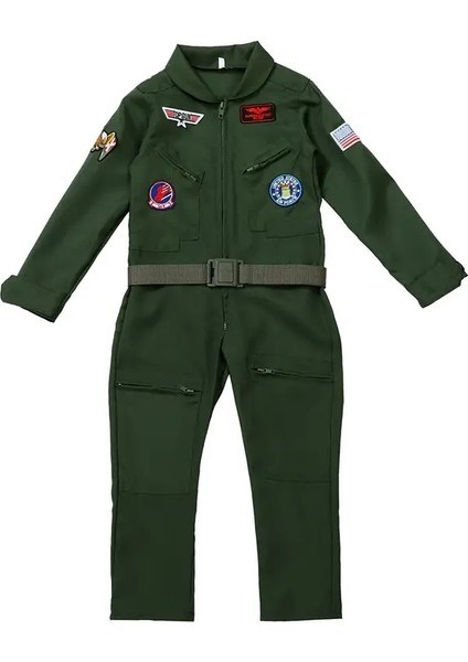 Tatil Giydirme Partileri Için Işlemeli Pilot Sulma ve Kemer Okulu Jimnastik Kostümlerimizle Macera Bekliyor Partiler: 01/boyut: 140 (Yurt Dışından)