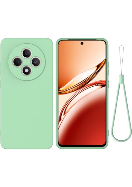 Oppo RENO11 Fs 5g Düşmeye Karşı Sıvı Silikon Telefon Kılıfı ve Kayışı (Yurt Dışından)