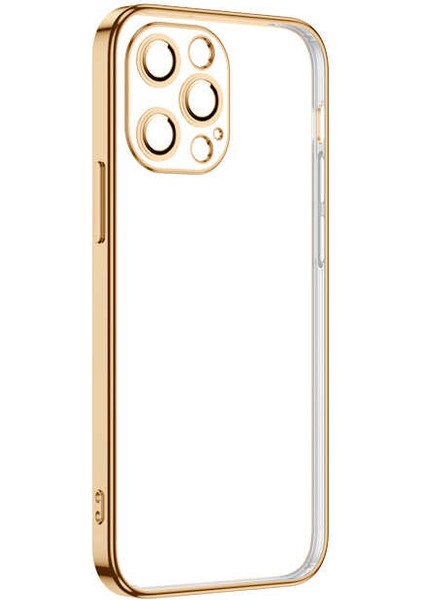 iPhone 12 Pro Kılıf Scks Krep Kapak-Gold