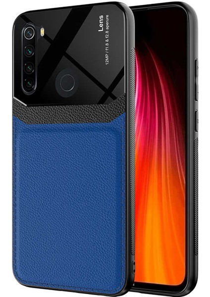 Xiaomi Redmi Note 8 Kılıf Parlak Tpu Emiks Kapak Lacivert