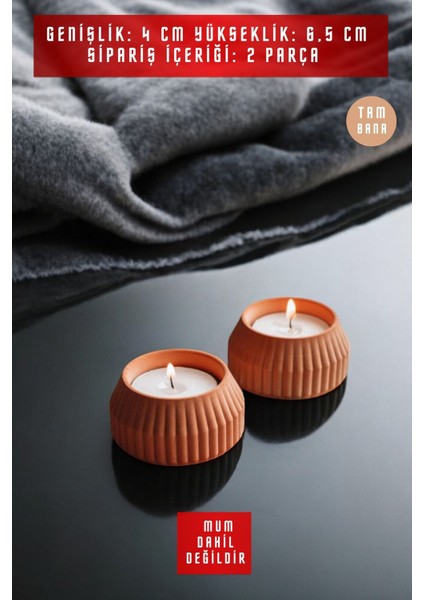 Dekoratif Mumluk Şamdan El Yapımı terracotta Model 38