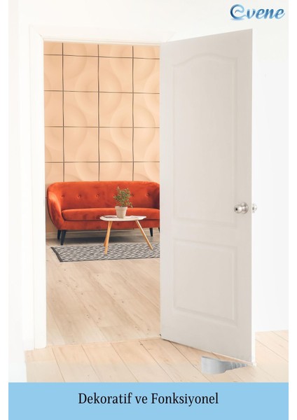 Kapı Stoperi Beyaz Renk Dekoratif Kapı Tutucu Durdurucu Model 5