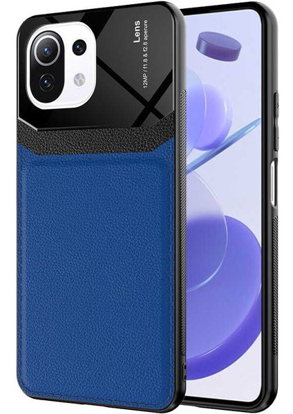 Xiaomi Mi 11 Lite Kılıf Parlak Tpu Emiks Kapak Lacivert