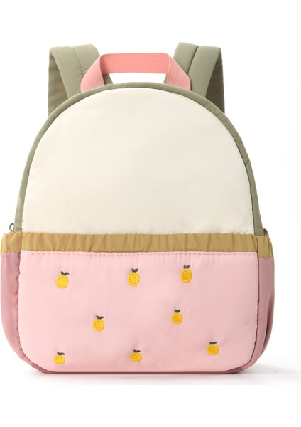 Çocuk Sırt Çantası Renk Bloklu Sevimli Anaokulu Okul Çantası Renk Bloklu Mini Seyahat Sırt Çantası (Yurt Dışından)