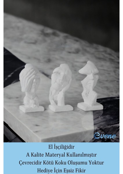 Biblo Dekoratif Obje Heykel Biblo Dekoratif Süs Eşyası Siyah Model 31