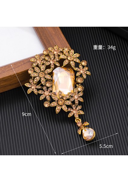 Yeni Retro Yüksek Dereceli Broş Klasik Mizaç Niş Tasarım Zarif Iğne Edebi Retro Tarzı Aksesuarlar (Yurt Dışından)