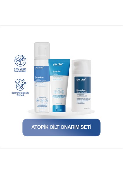 Remedium Çok Kuru Atopi Eğilimli Ciltler Için Onarıcı ve Besleyici Bakım Seti