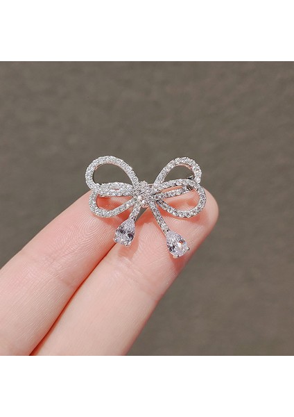 Yeni Gümüş Iğne Çiçek Kolye Küpe Tatil Tarzı Küpe Mori Taze Broş Sınıf Dekoratif Tatlı Küpe (Yurt Dışından)