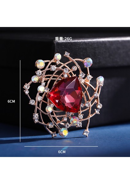 Yeni Moda Broş Zarif Işık Lüks Kişilik Dekoratif Broş Retro Moda Broş Sınıf Mücevher (Yurt Dışından)