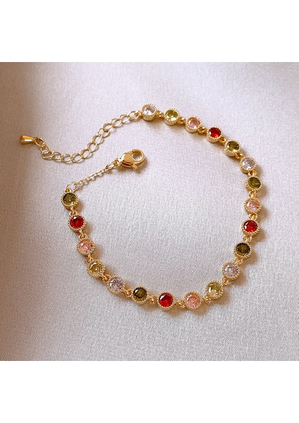 Yeni Zirkon Bilezik Süper Flaş Bilezik Mizaç Moda Broş Zarif Işık Lüks Kişilik Dekorasyon Broş Retro Moda Broş Sınıf Mücevher Ürünleri (Yurt Dışından)