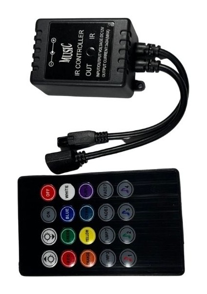 Ir Kontrol Rgb Kumandalı Müzik Müziğe Sese Duyarlı Rgb Kontrol modelleri