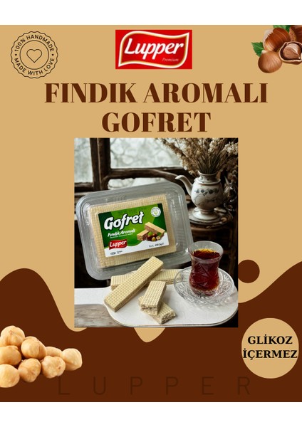 Fındık Aromalı Gofret 450GR (Glikossuz)