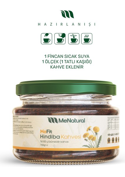 Mefit Hindiba Kahvesi 150GR - 30 Günlük - 60 Ölçek - Detox Kahve modelleri