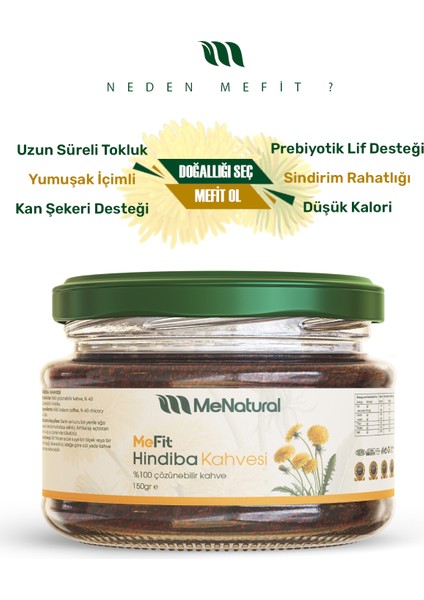 Mefit Hindiba Kahvesi 150GR - 30 Günlük - 60 Ölçek - Detox Kahve indirimleri