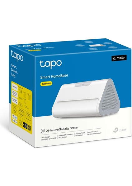 Tapo H500 | Akıllı Ev Merkezi & Homebase | 16GB Dahili Depolama, Aı Yüz Tanıma, 64 Sensör ve 16 Kamera Desteği | 2.5" Sata Hdd/ssd Desteği | HDMI Video Çıkışı fırsatları