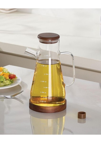 Akasya Standlı Cam Yağdanlık 900ML