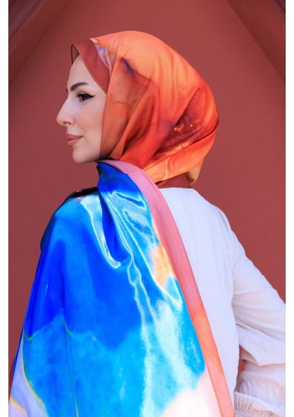 Soyut Deseni Ipeksi Şal