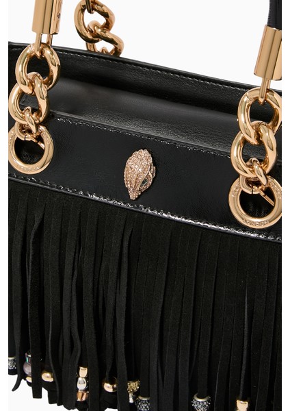 Kurt Geıger Square Kensington Fringe Bag, Günlük Şıklığınızı Yükselten Bohem Dokunuş modelleri