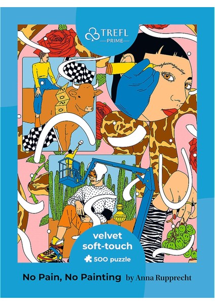 No Pain, No Painting 500 Parça Puzzle